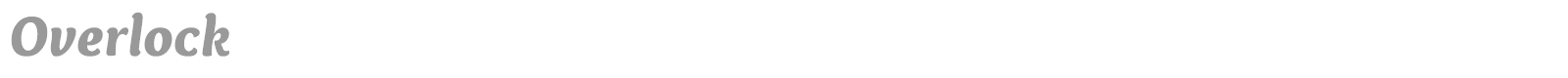 Overlock font preview